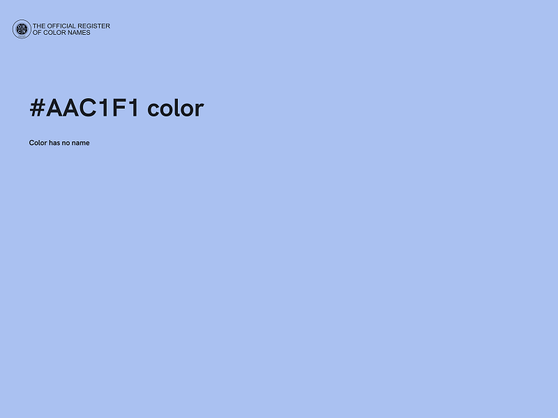 #AAC1F1 color image