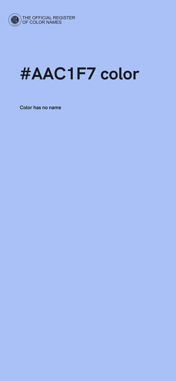 #AAC1F7 color image