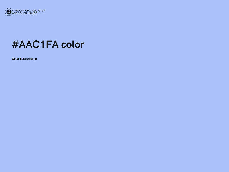 #AAC1FA color image