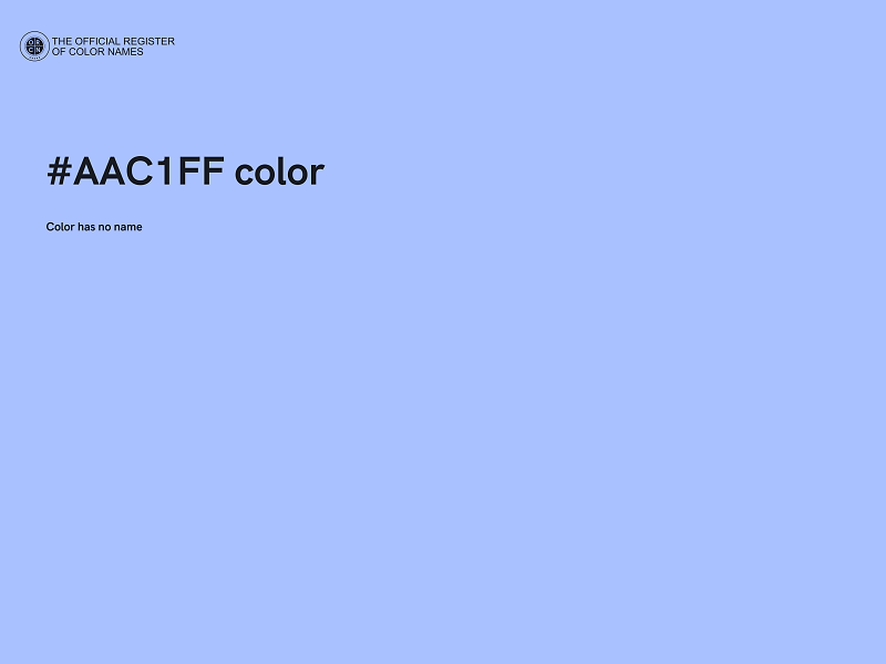 #AAC1FF color image