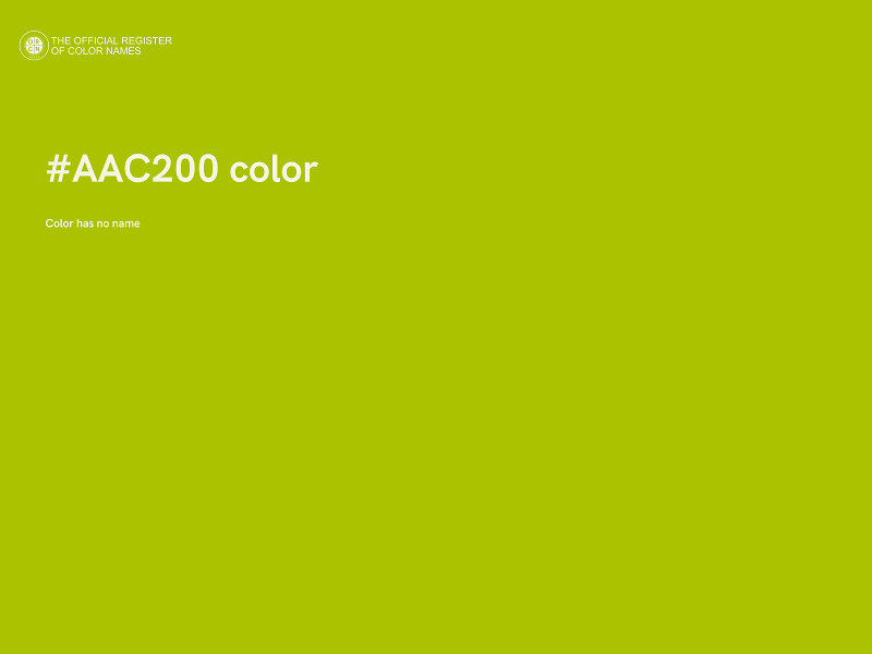 #AAC200 color image