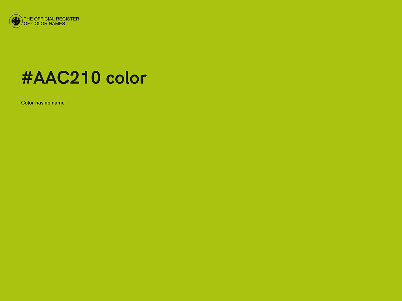 #AAC210 color image