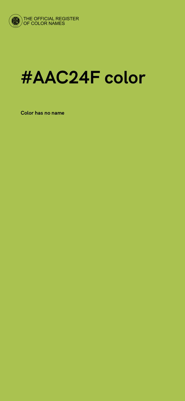 #AAC24F color image