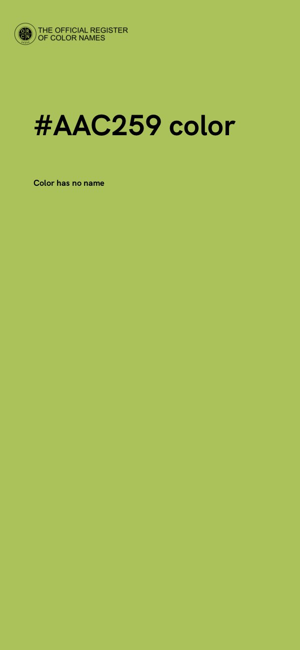 #AAC259 color image