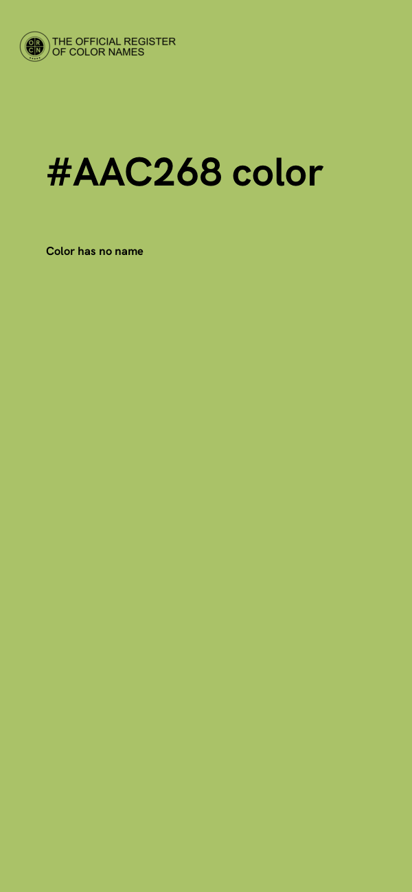 #AAC268 color image