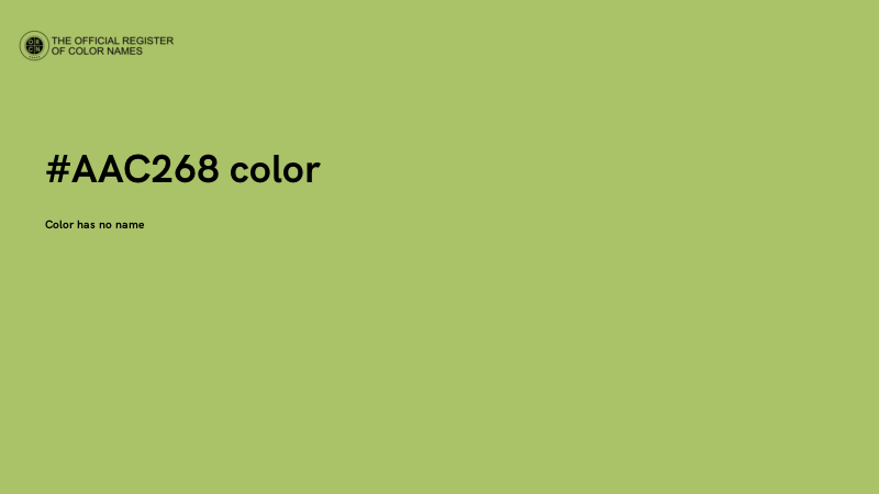 #AAC268 color image
