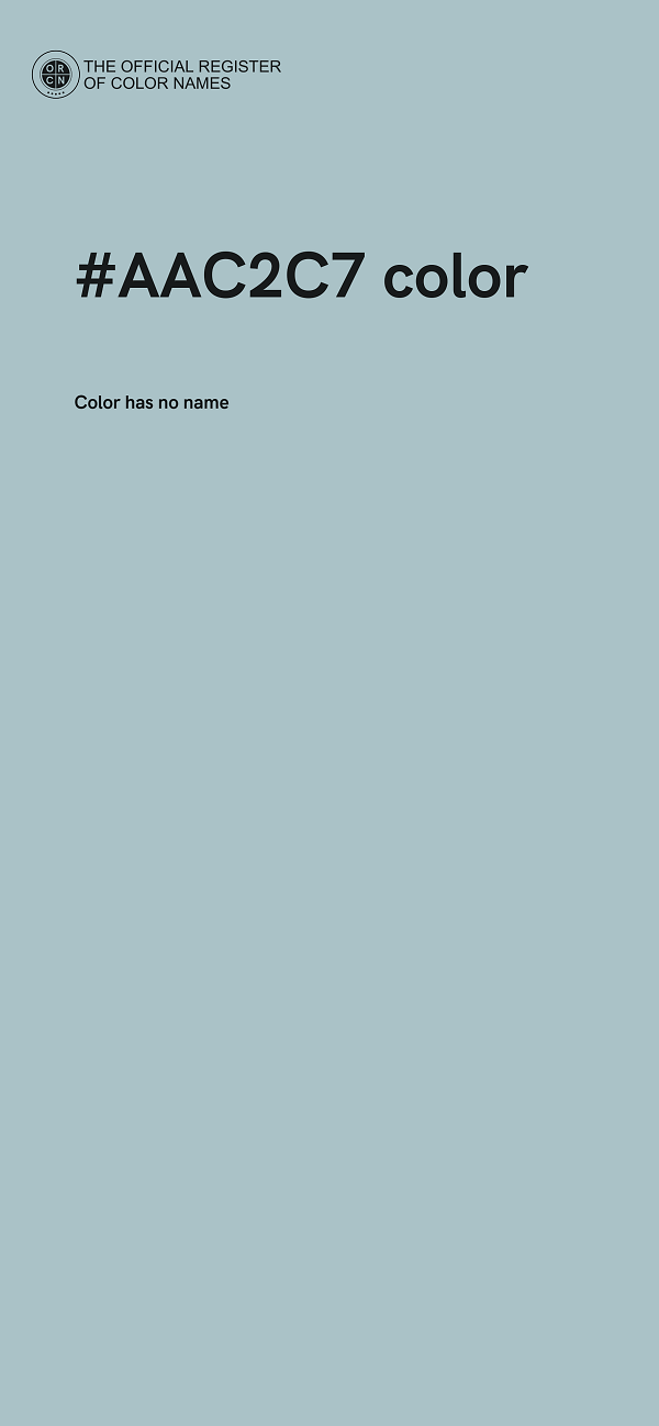 #AAC2C7 color image