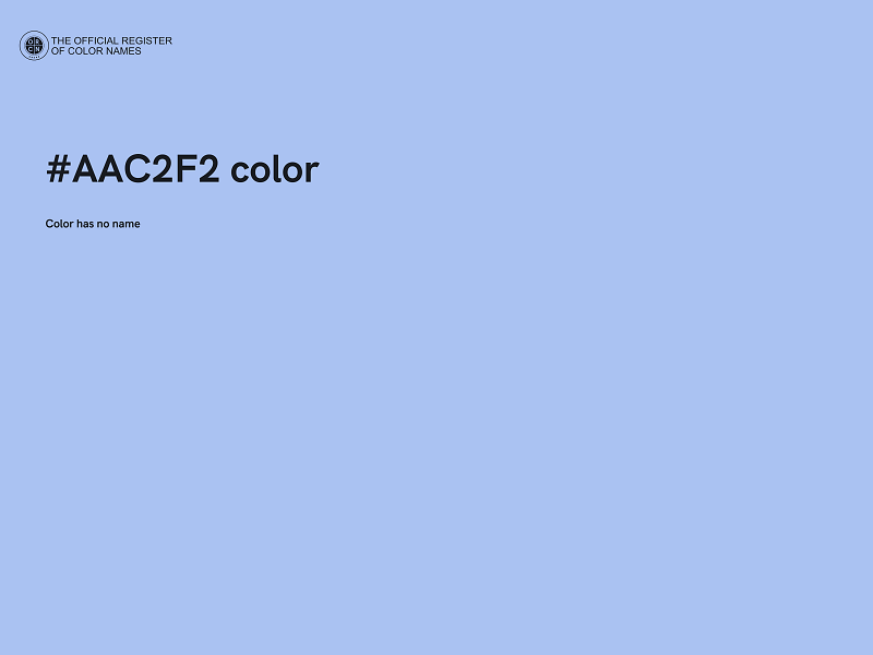 #AAC2F2 color image