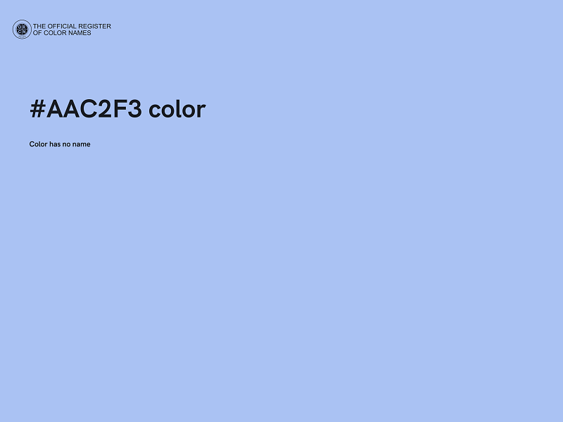 #AAC2F3 color image