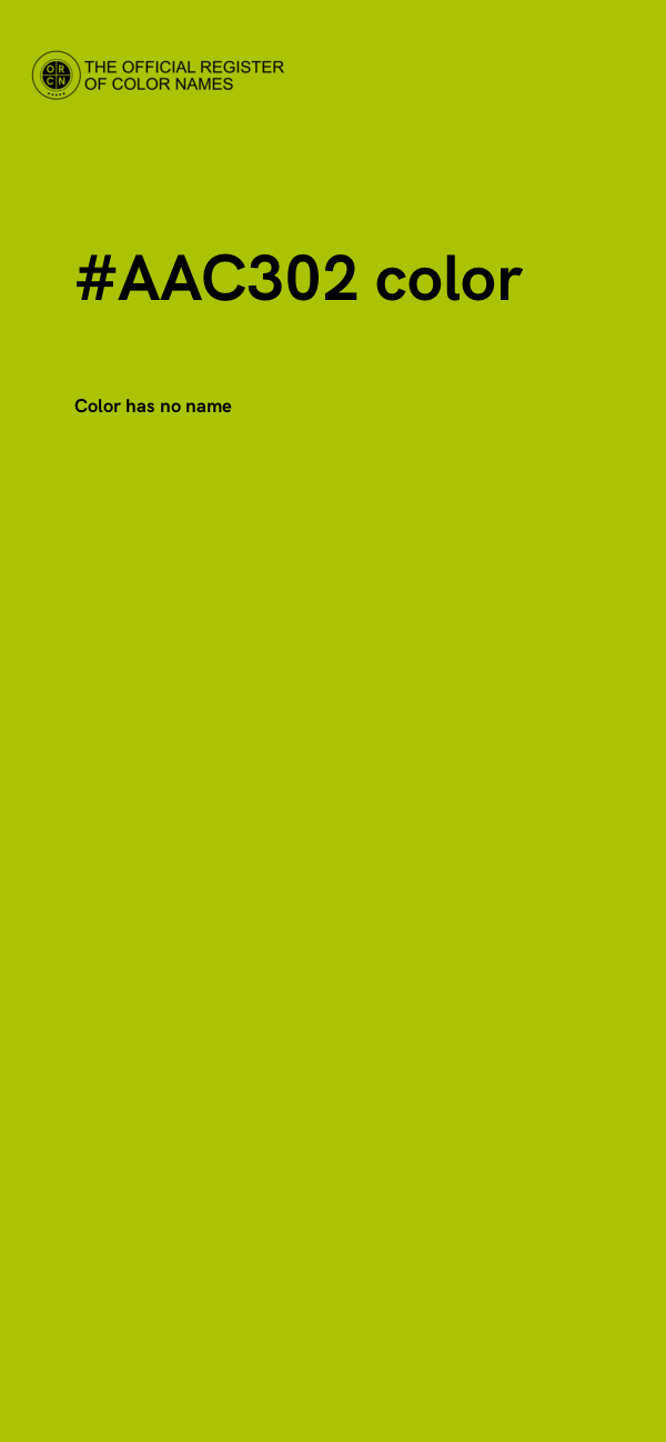 #AAC302 color image