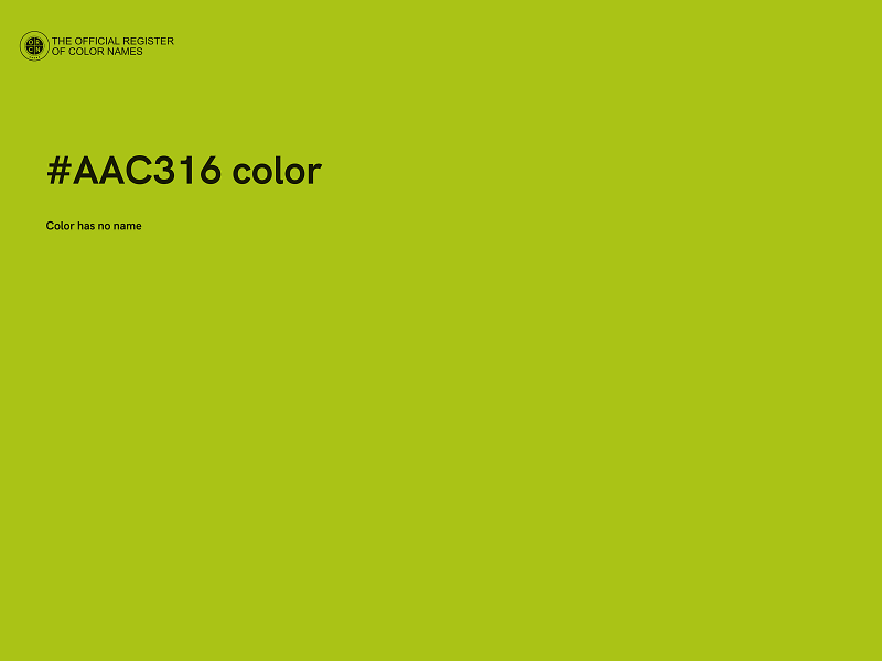 #AAC316 color image