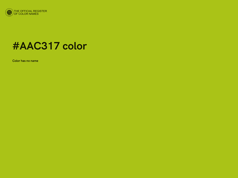 #AAC317 color image