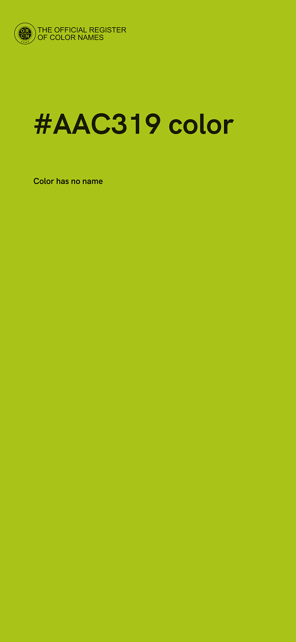 #AAC319 color image