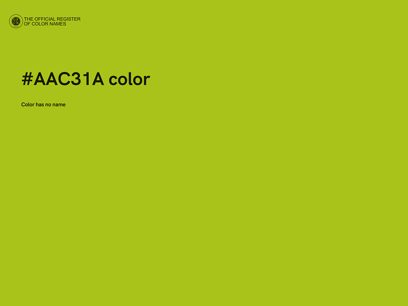 #AAC31A color image