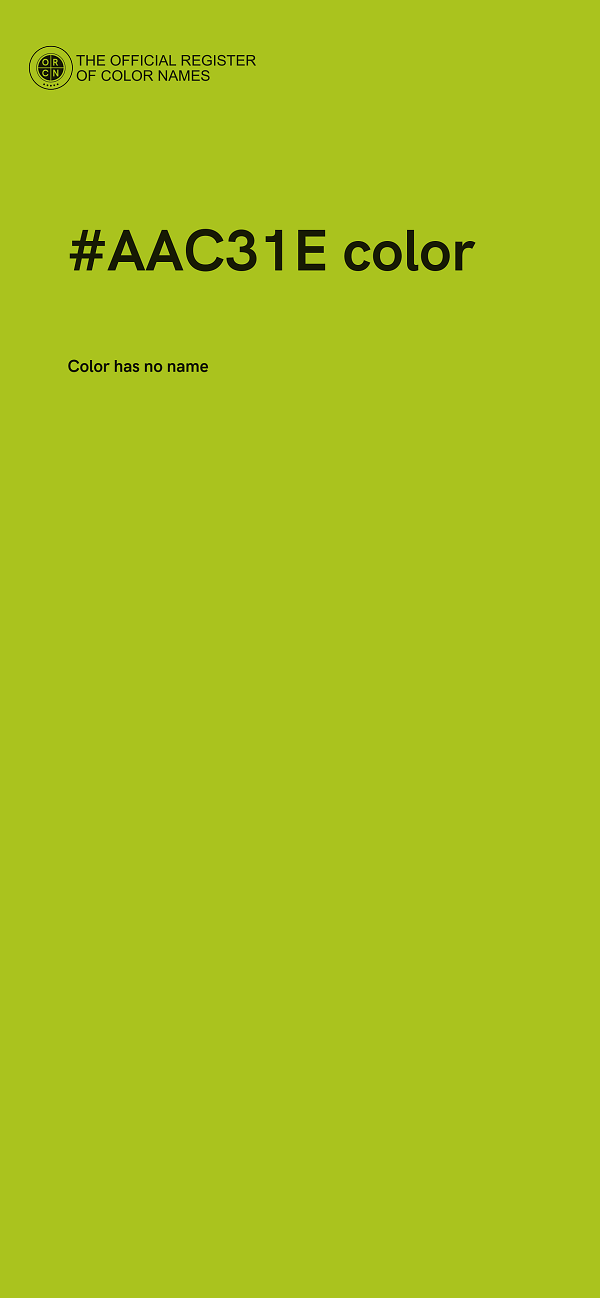 #AAC31E color image