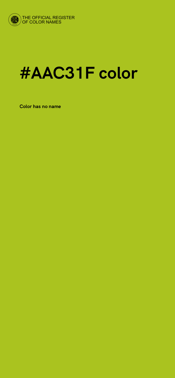 #AAC31F color image