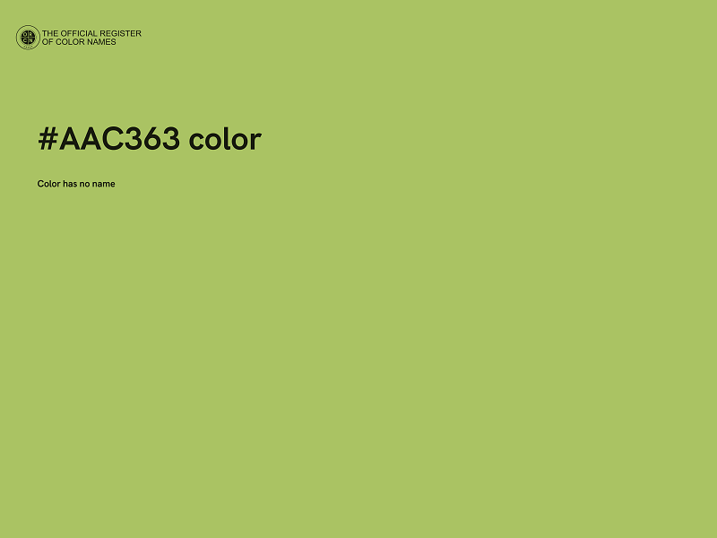 #AAC363 color image
