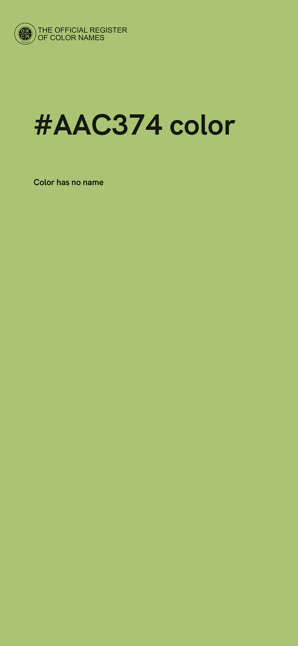 #AAC374 color image