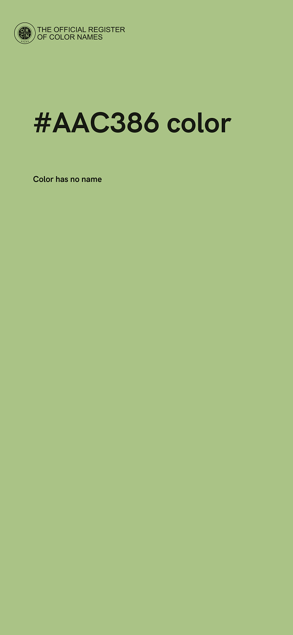 #AAC386 color image