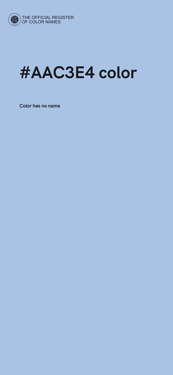 #AAC3E4 color image