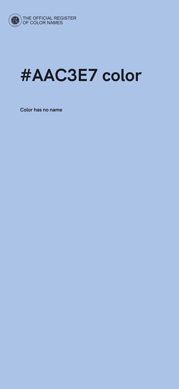 #AAC3E7 color image