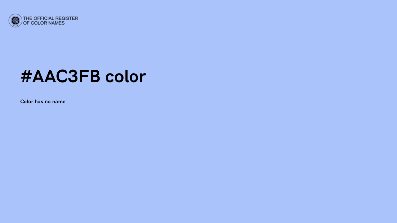 #AAC3FB color image