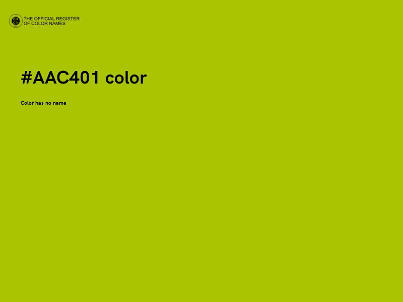 #AAC401 color image