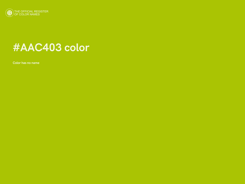 #AAC403 color image