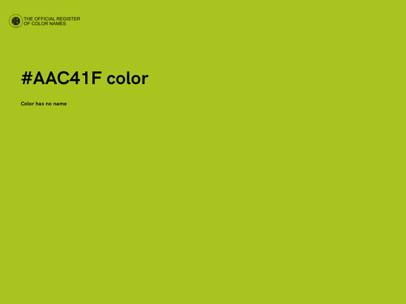 #AAC41F color image