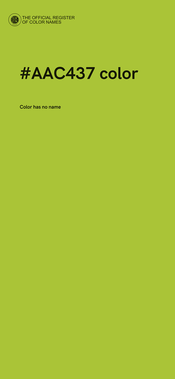 #AAC437 color image