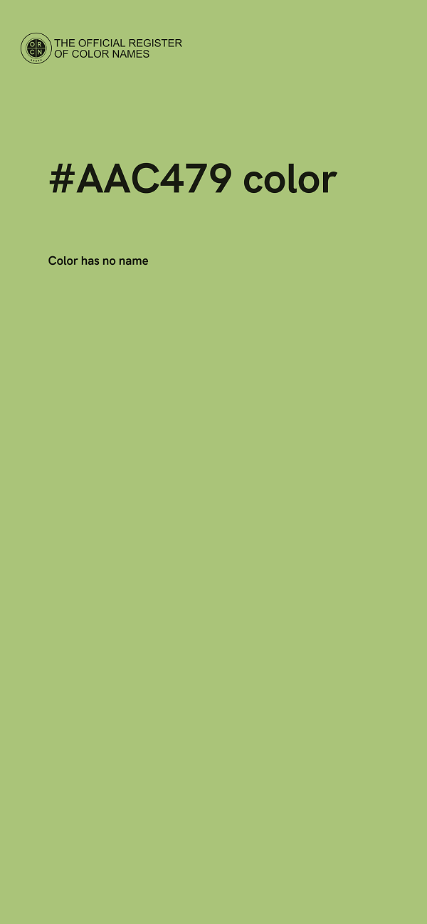 #AAC479 color image