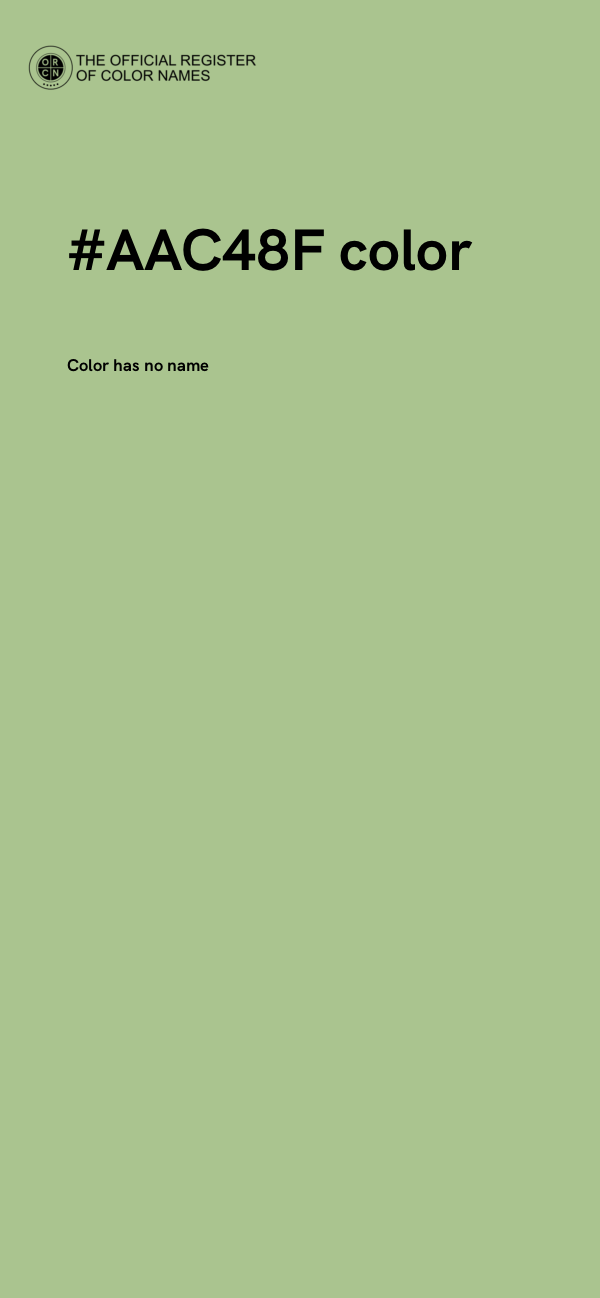 #AAC48F color image