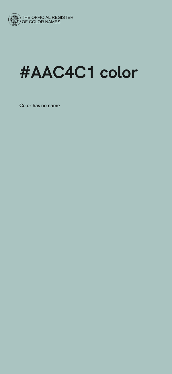 #AAC4C1 color image
