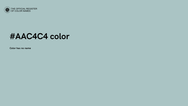 #AAC4C4 color image