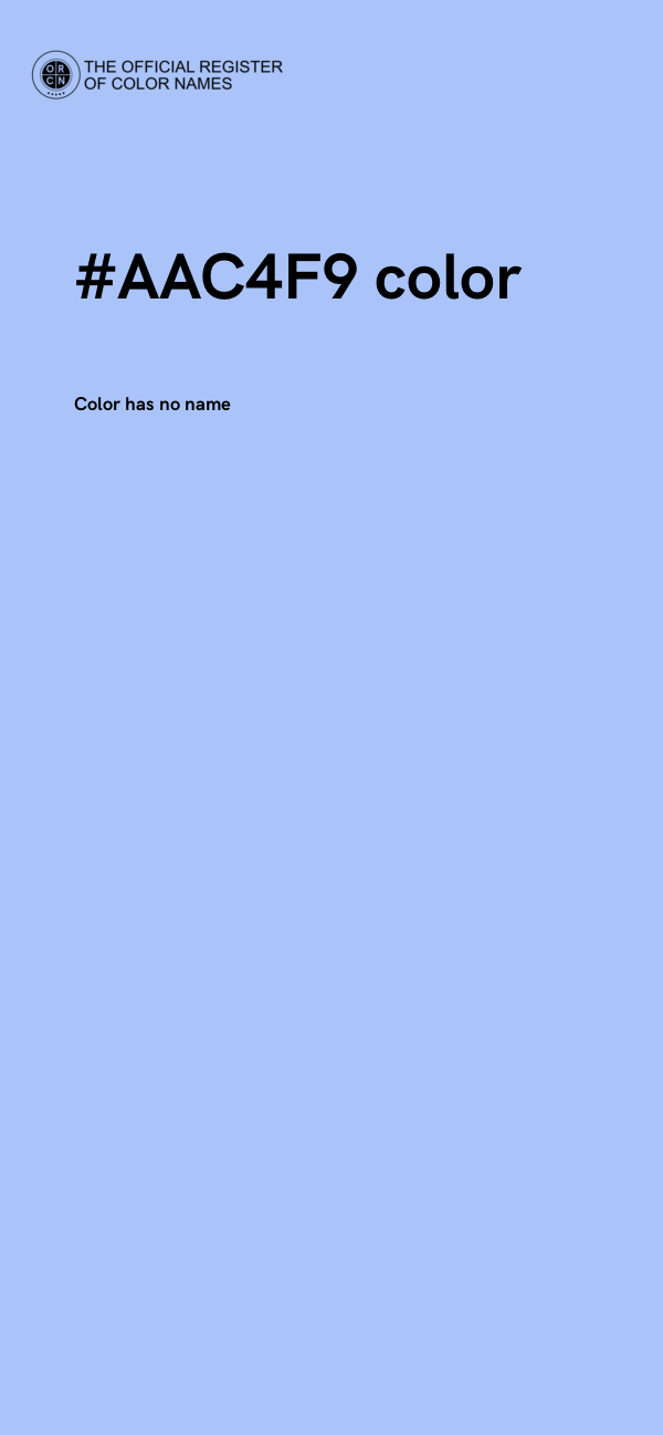 #AAC4F9 color image