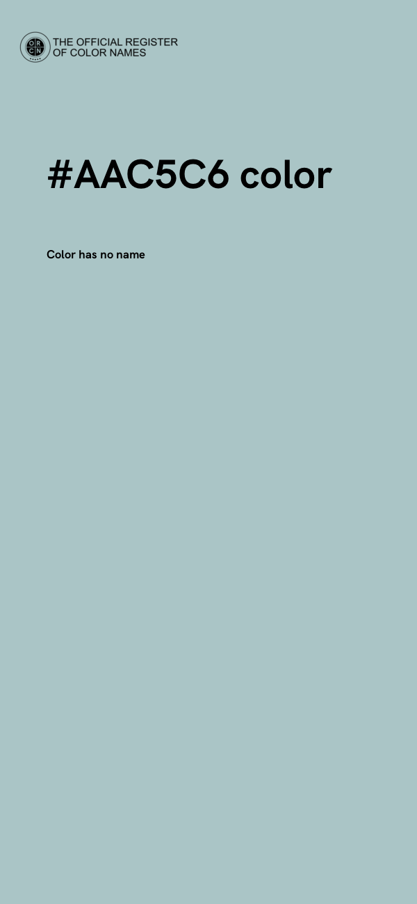 #AAC5C6 color image