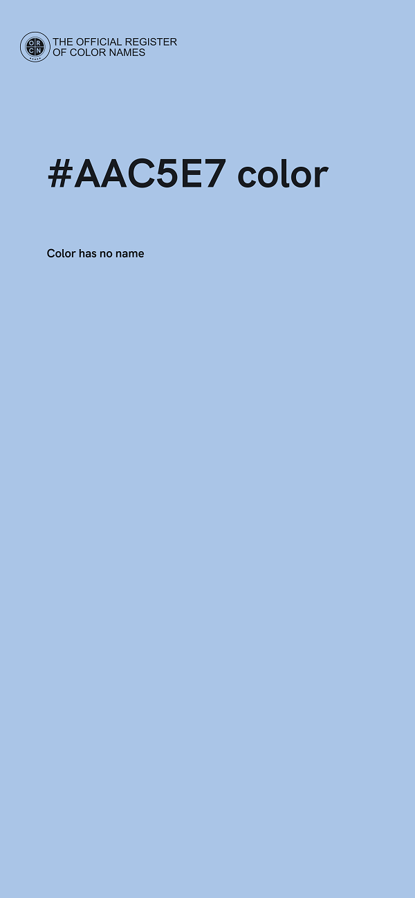 #AAC5E7 color image