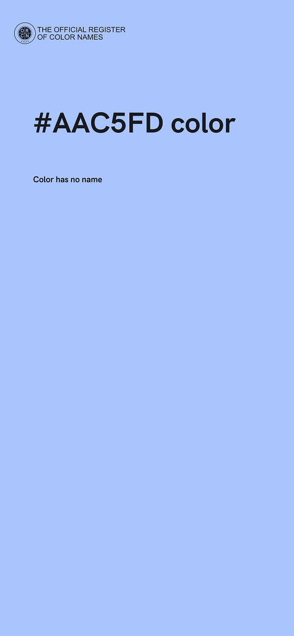 #AAC5FD color image