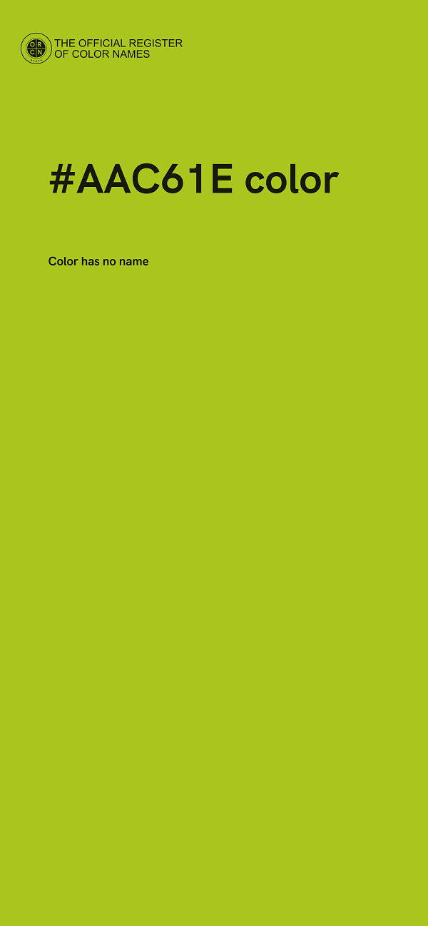 #AAC61E color image