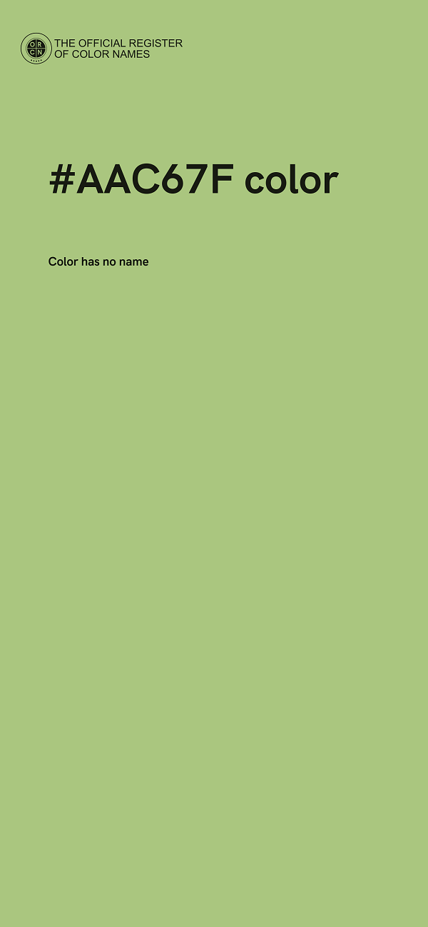 #AAC67F color image
