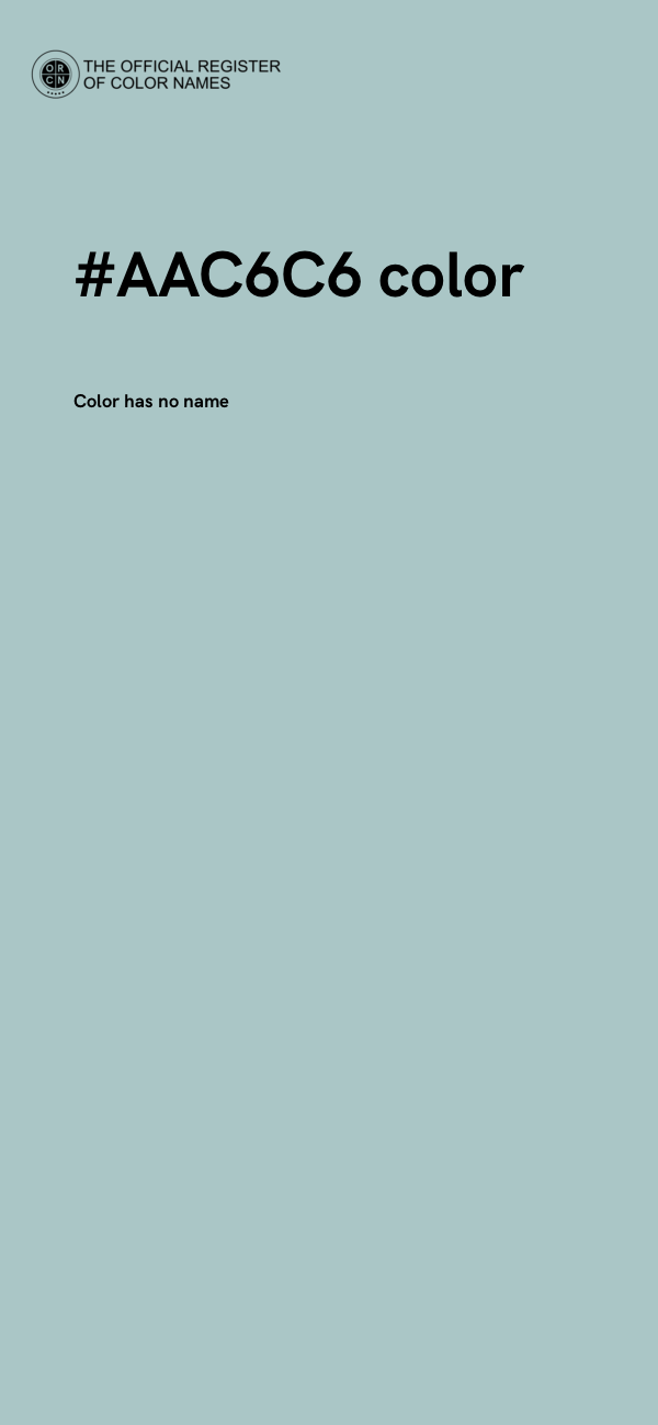 #AAC6C6 color image