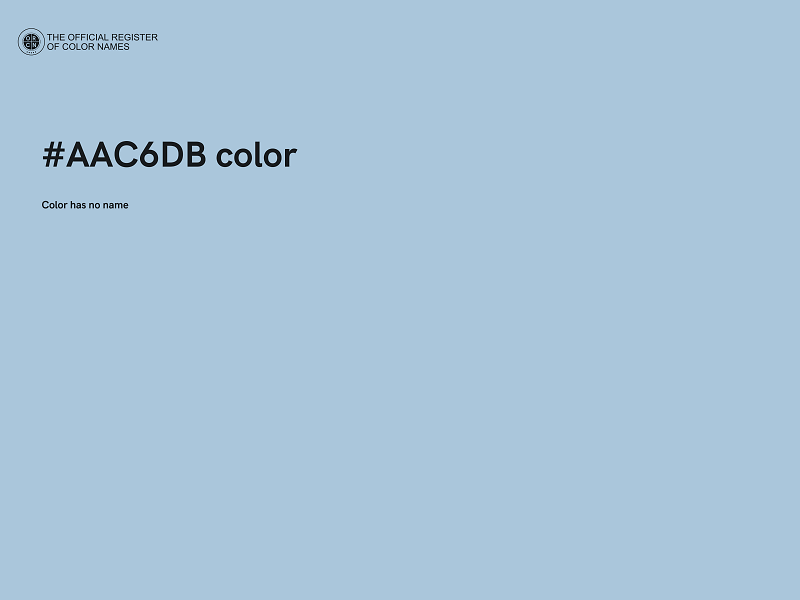 #AAC6DB color image