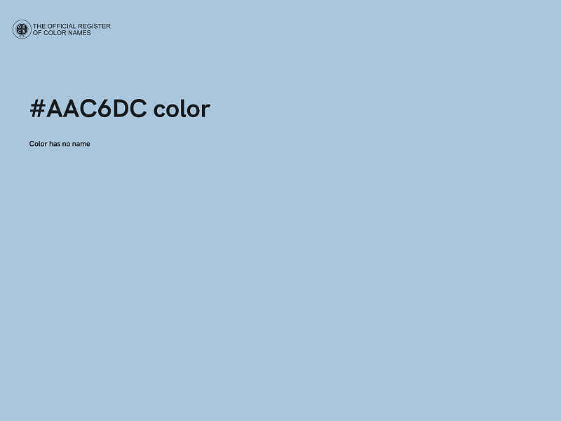 #AAC6DC color image