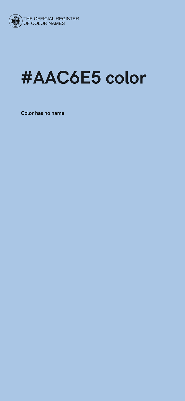 #AAC6E5 color image