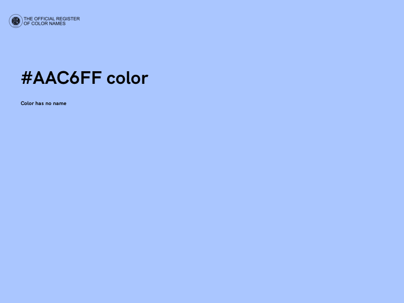 #AAC6FF color image