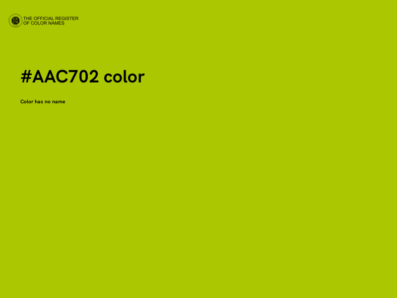 #AAC702 color image