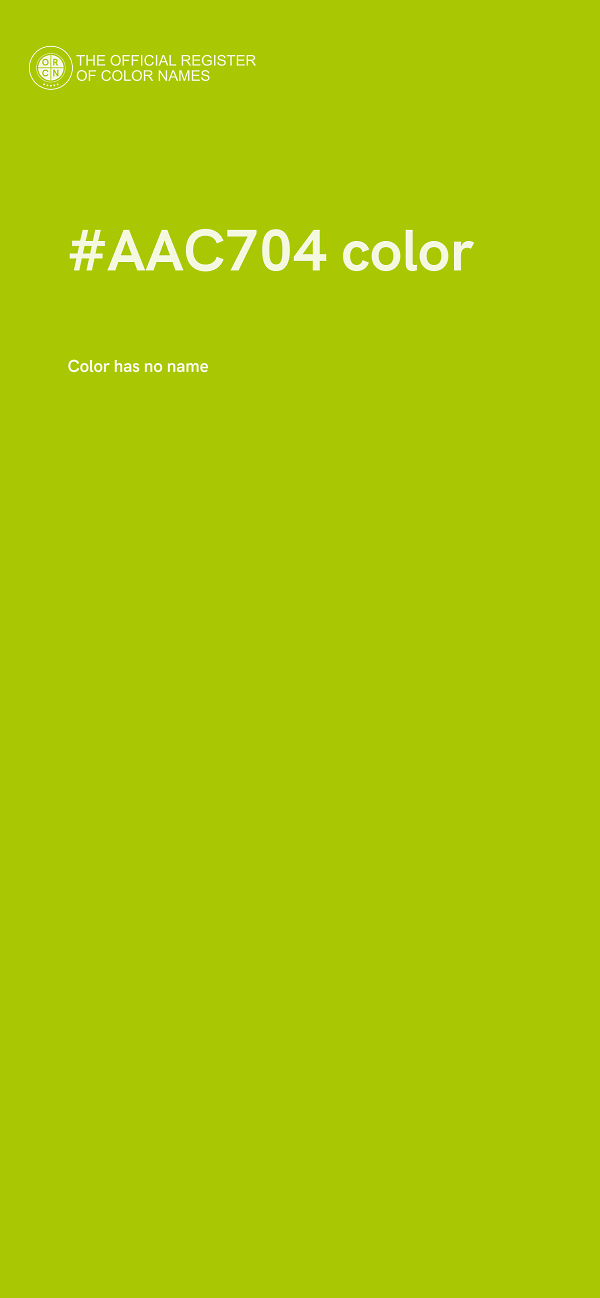 #AAC704 color image