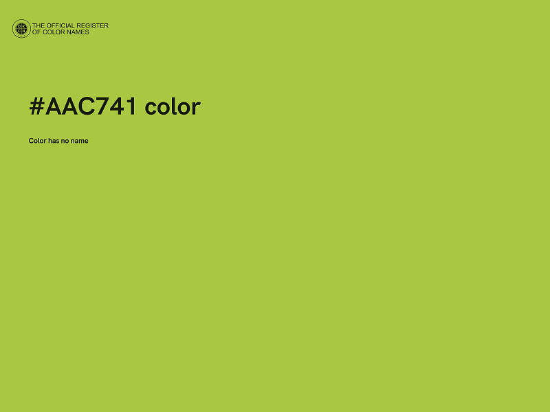 #AAC741 color image