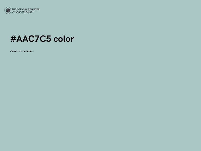 #AAC7C5 color image