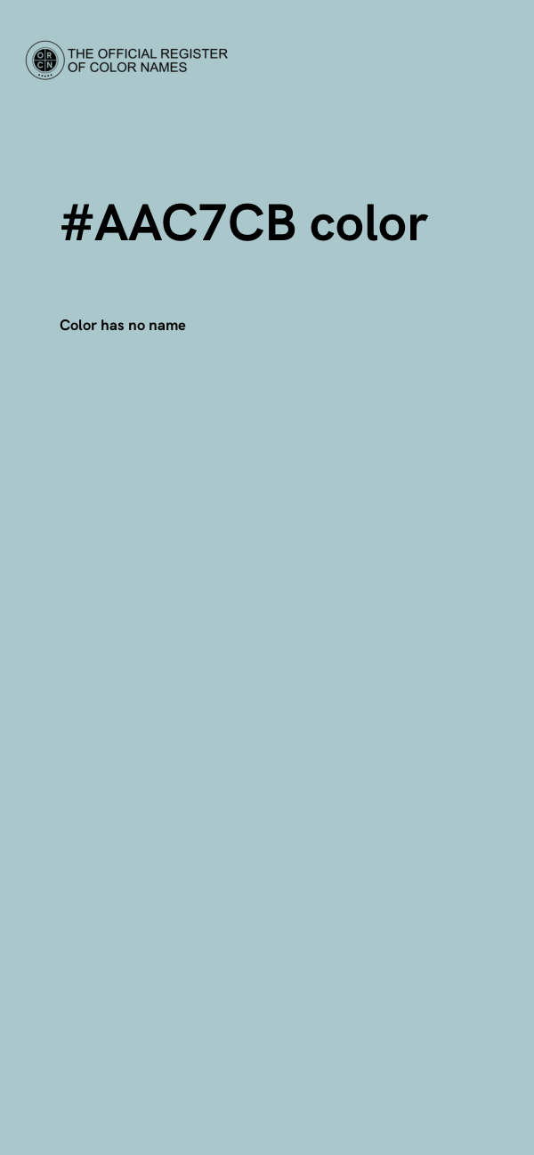 #AAC7CB color image